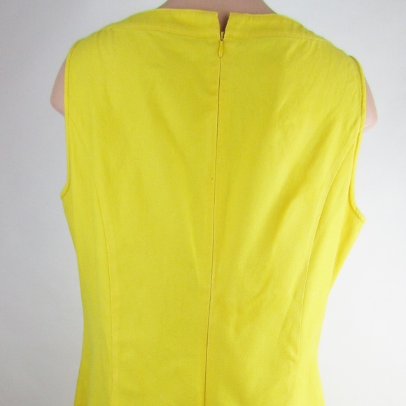Suze Chin Yellow Sleeveless Dress w/ Pockets - Picture 4 of 8
